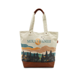 Mount Rainier Adventure Canvas Tote Bag