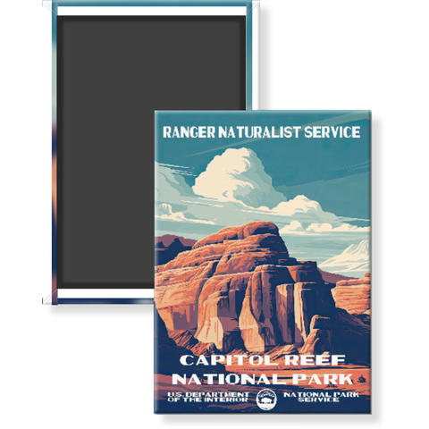 Capitol Reef National Park Magnet – Vintage WPA Style
