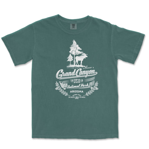Grand Canyon National Park Comfort Colors T-Shirt – Moose and Forest