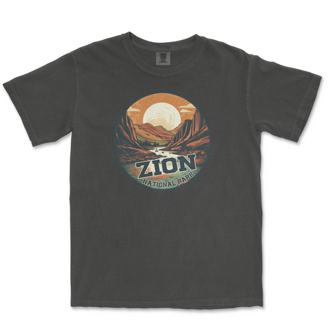 Zion National Park Comfort Colors T-Shirt – Canyon Sunset