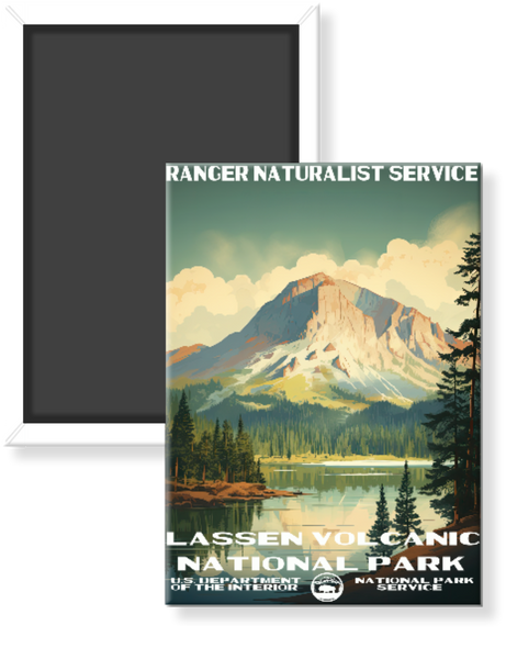 Lassen National Park WPA Magnet
