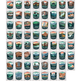 National Park Arrowhead Sticker Collection