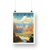 Zion National Park Poster