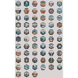 National Park Badge Sticker Collection