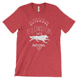 Yellowstone National Park Wolf T shirt