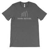 National Park Trees Think Outside Adventure Unisex Bella Canvas Tshirt - The National Park Store