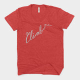 Climb Your Mountain National Park Adventure Bella Canvas Women's Triblend Tshirt - The National Park Store