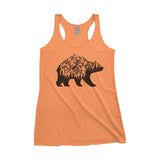 National Parks Bear Adventure Next Level Ladies Tri-Blend Tank - The National Park Store