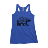 National Parks Bear Adventure Next Level Ladies Tri-Blend Tank - The National Park Store
