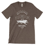 Yellowstone National Park Wolf T shirt