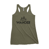 Wander Trees Adventure Adventure Next Level Ladies Tri-Blend Tank - The National Park Store