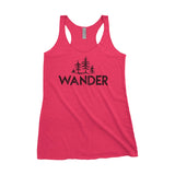 Wander Trees Adventure Adventure Next Level Ladies Tri-Blend Tank - The National Park Store
