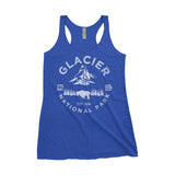 Glacier National Park Adventure Next Level Ladies Tri-Blend Tank - The National Park Store