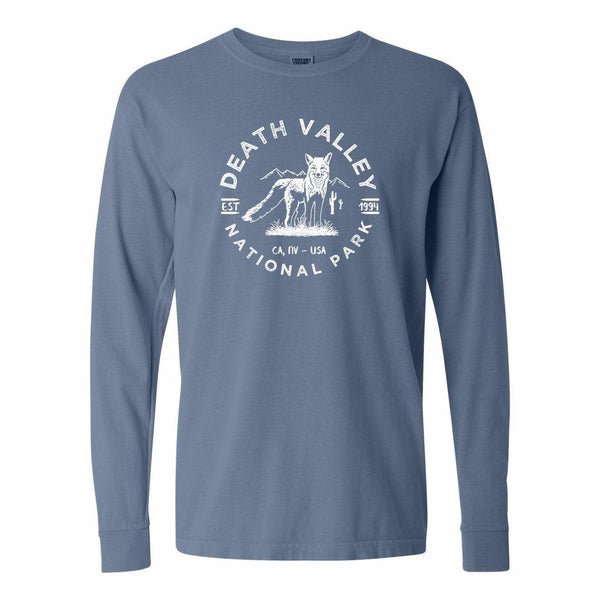 Death Valley National Park Comfort Colors Long Sleeve Tshirt S / Bluejean