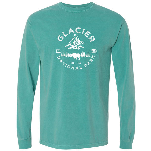 Glacier National Park Classic Backcountry Long Sleeve Microfiber Men's  T-Shirt