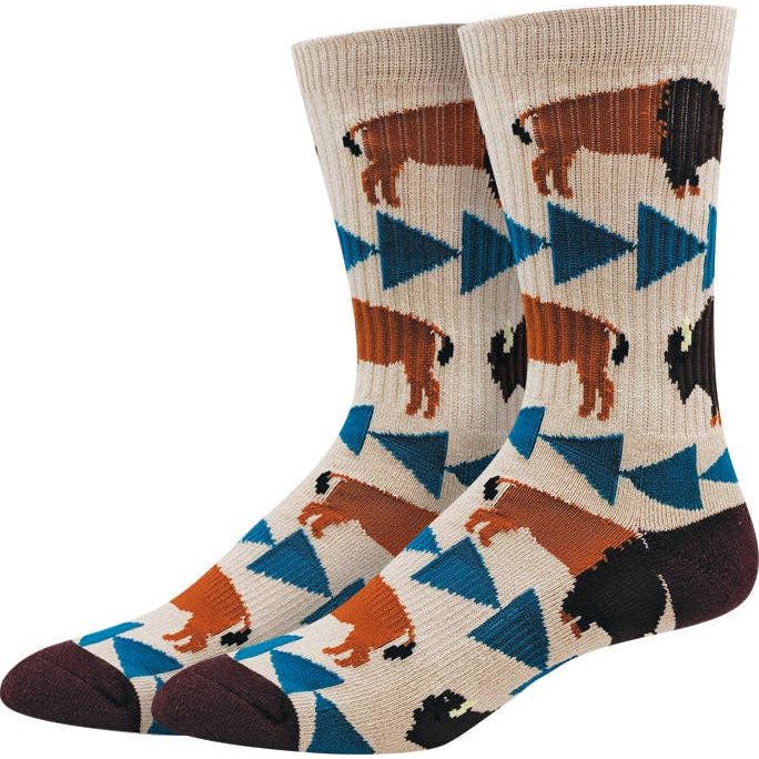 Yellowstone Bison Socks