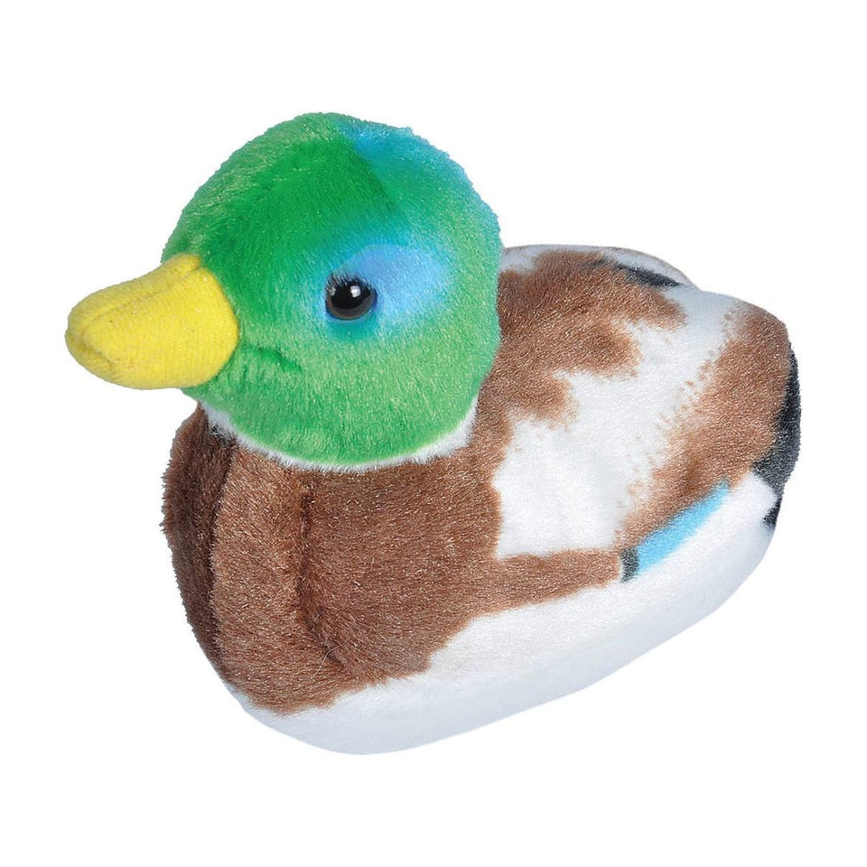 Audubon II Mallard Duck Stuffed Animal with Sound — 5.5-Inch