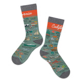 California National Parks Map Socks