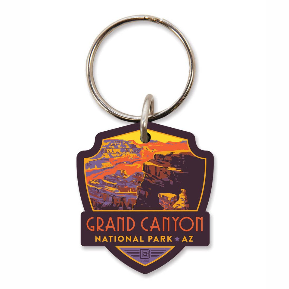 Grand Canyon National Park Landscape Wooden Key Ring