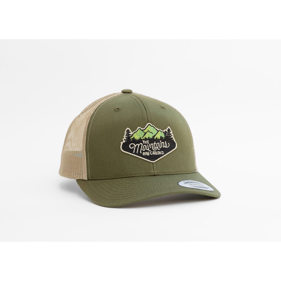 The Mountains Are Calling Mesh Snapback Hat