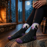 Wolf Song Moon Socks