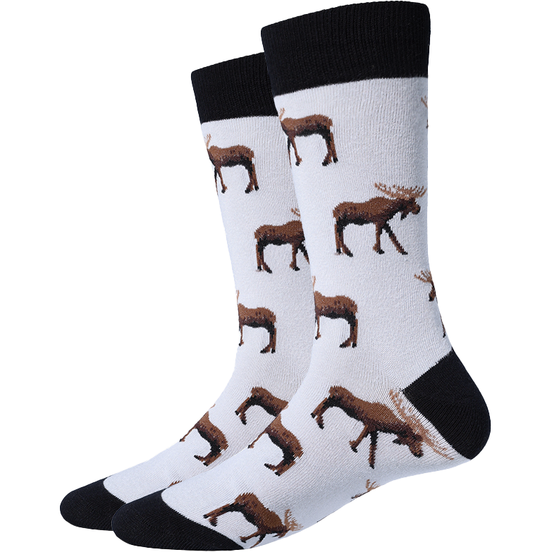 Moose Pattern Socks