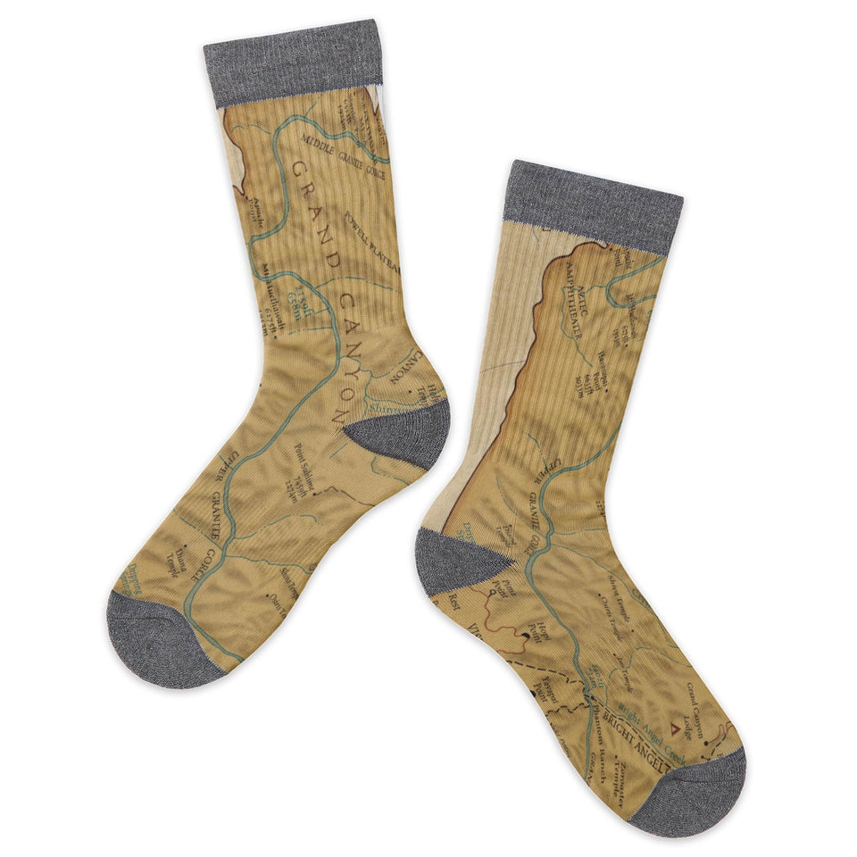 Grand Canyon National Parks Map Socks