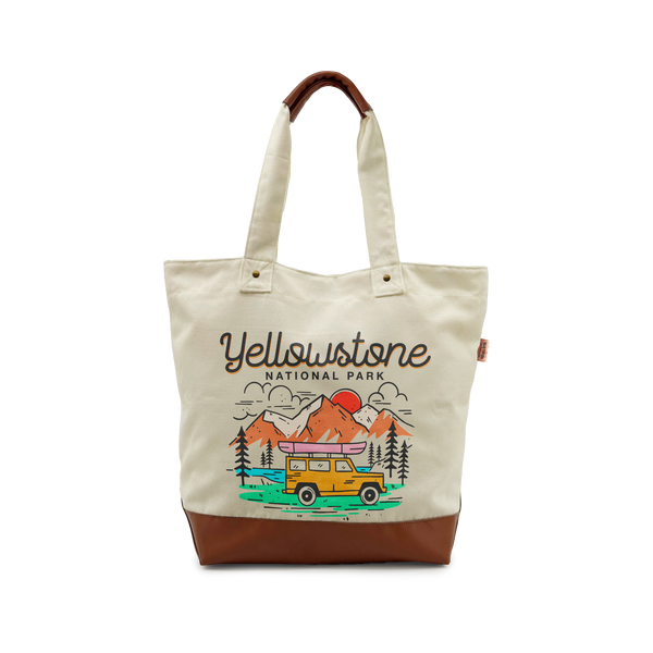 Yellowstone Adventure Canvas Tote Bag