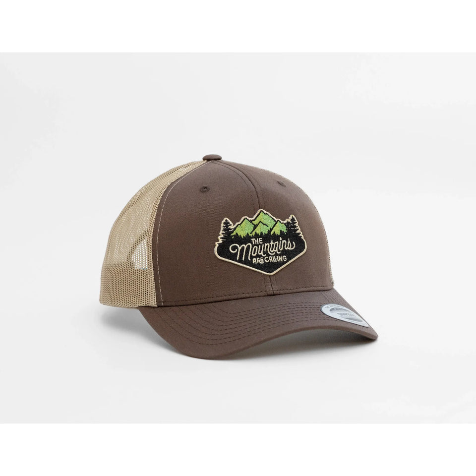 The Mountains Are Calling Mesh Snapback Hat