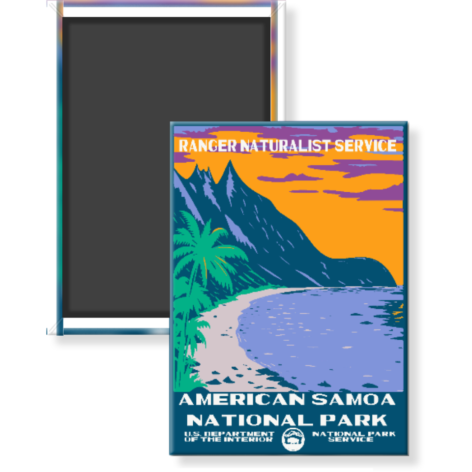 American Samoa National Park Magnet – WPA Style