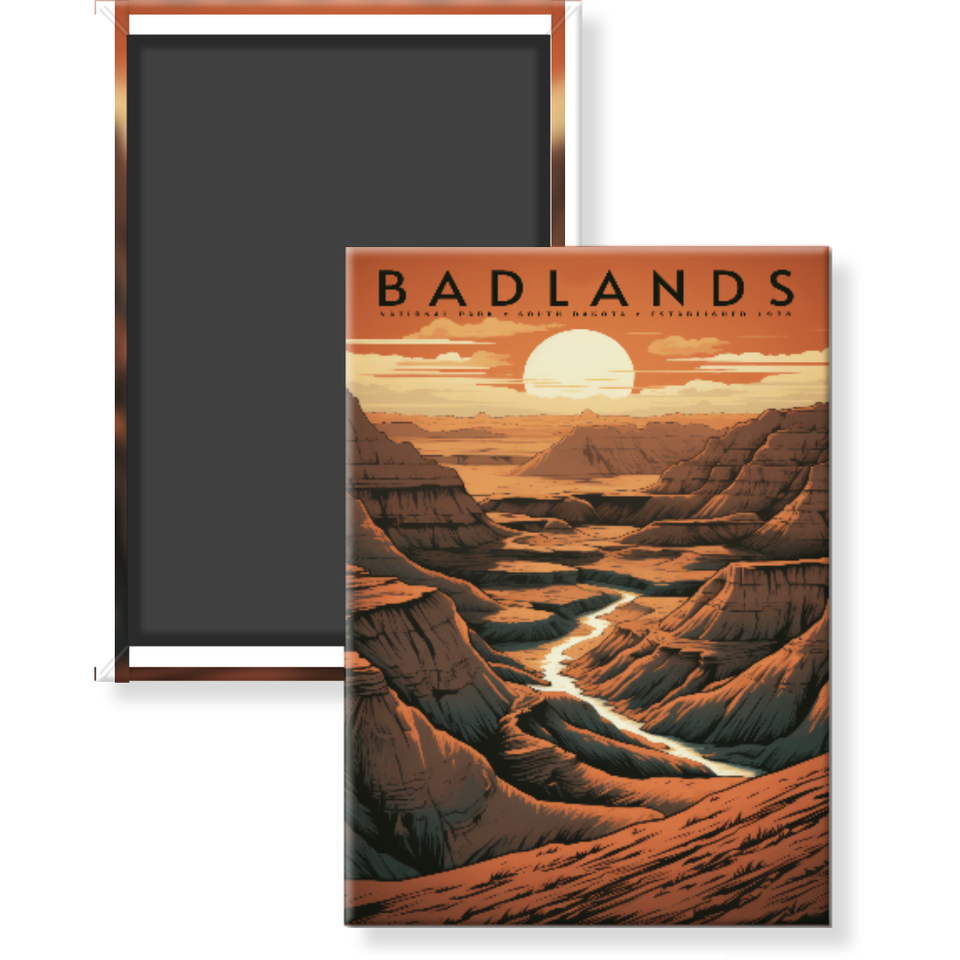 Badlands National Park Magnet – Collection 1