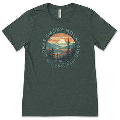 Great Smoky Mountains National Park T-Shirt – Mountain Sunset Circle