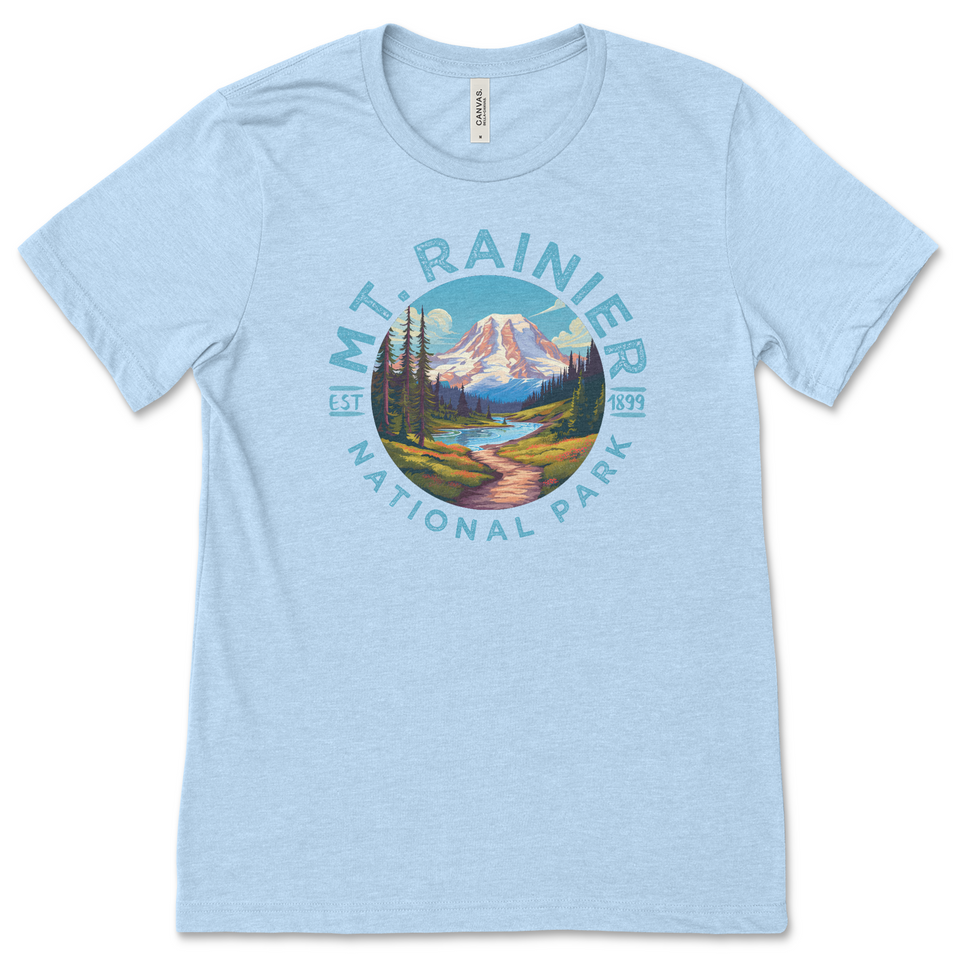 Mount Rainier National Park T-Shirt – Mountain Meadow Circle