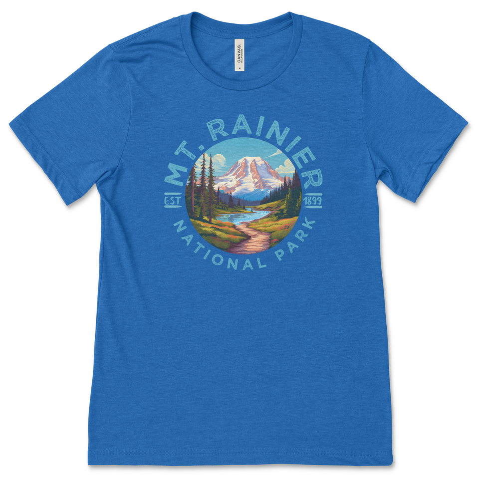 Mount Rainier National Park T-Shirt – Mountain Meadow Circle
