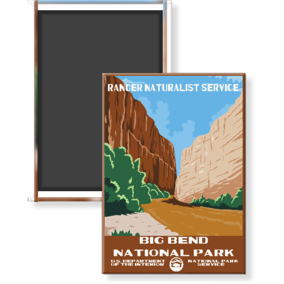 Big Bend National Park Magnet – WPA Style