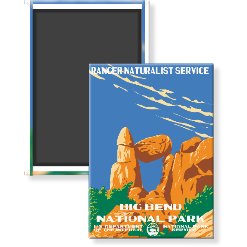Big Bend National Park Magnet – WPA Style