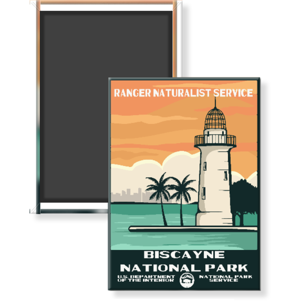 Biscayne National Park Magnet – WPA Style