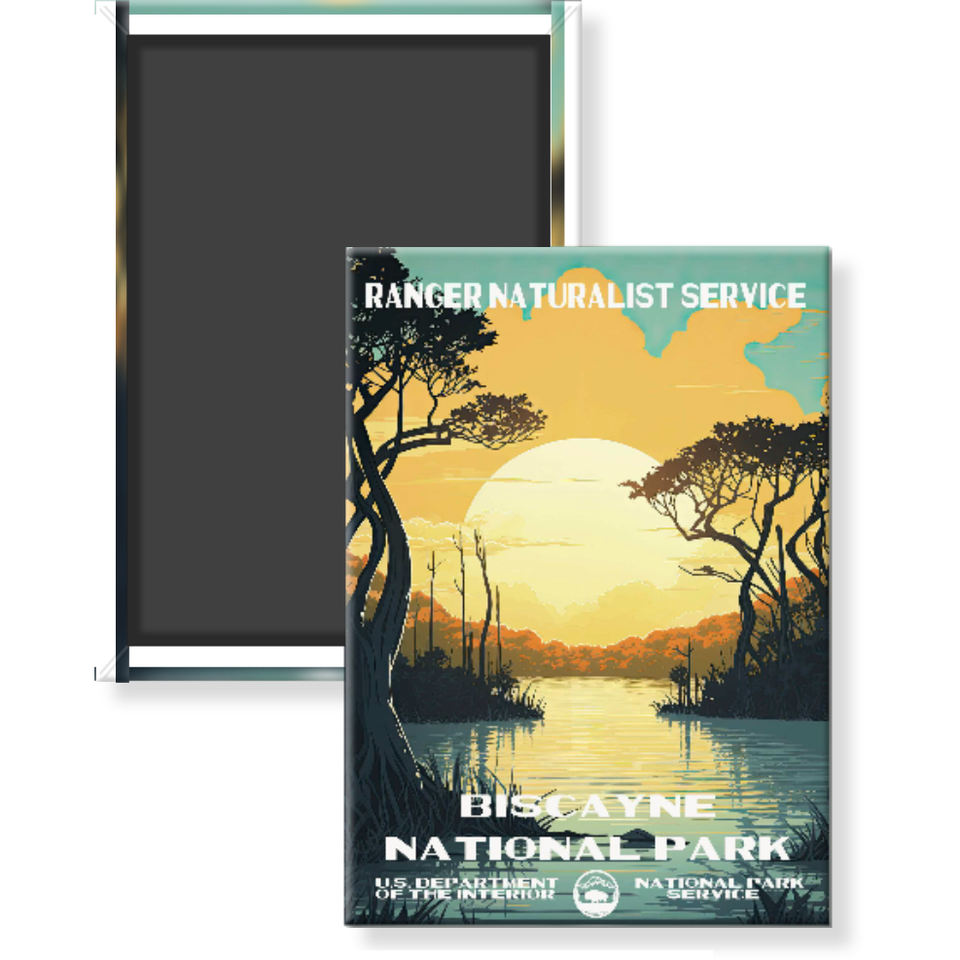 Biscayne National Park Magnet – Vintage WPA Style