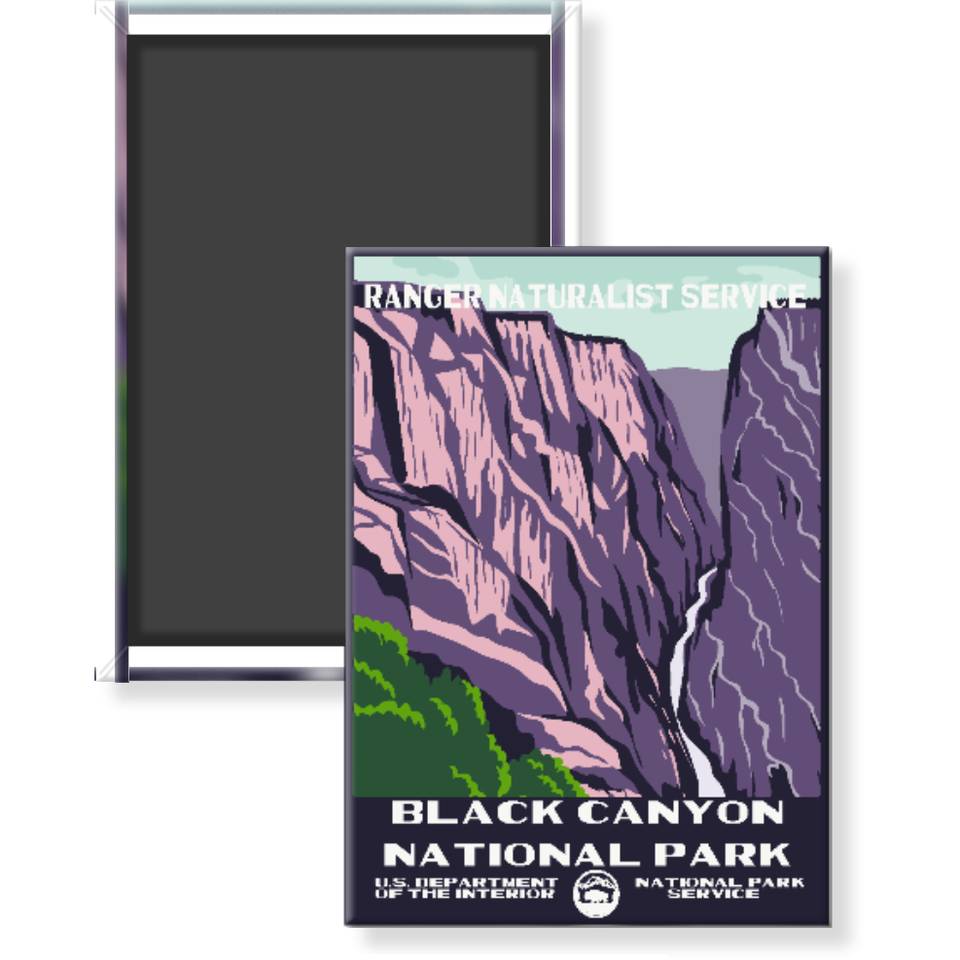 Black Canyon National Park Magnet – WPA Style