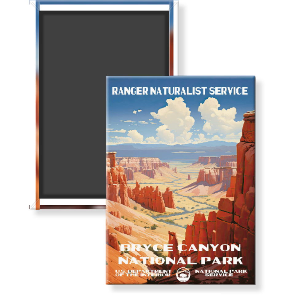 Bryce Canyon National Park Magnet – Vintage WPA Style