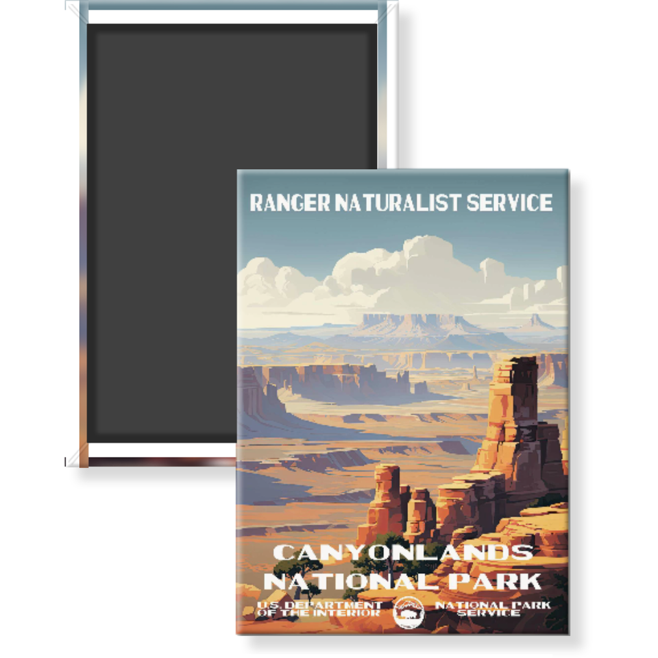 Canyonlands National Park Magnet – Vintage WPA Style