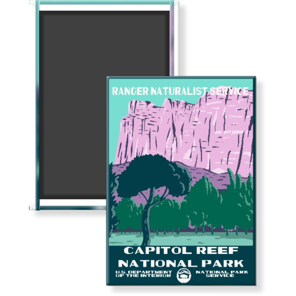 Capitol Reef National Park Magnet – WPA Style