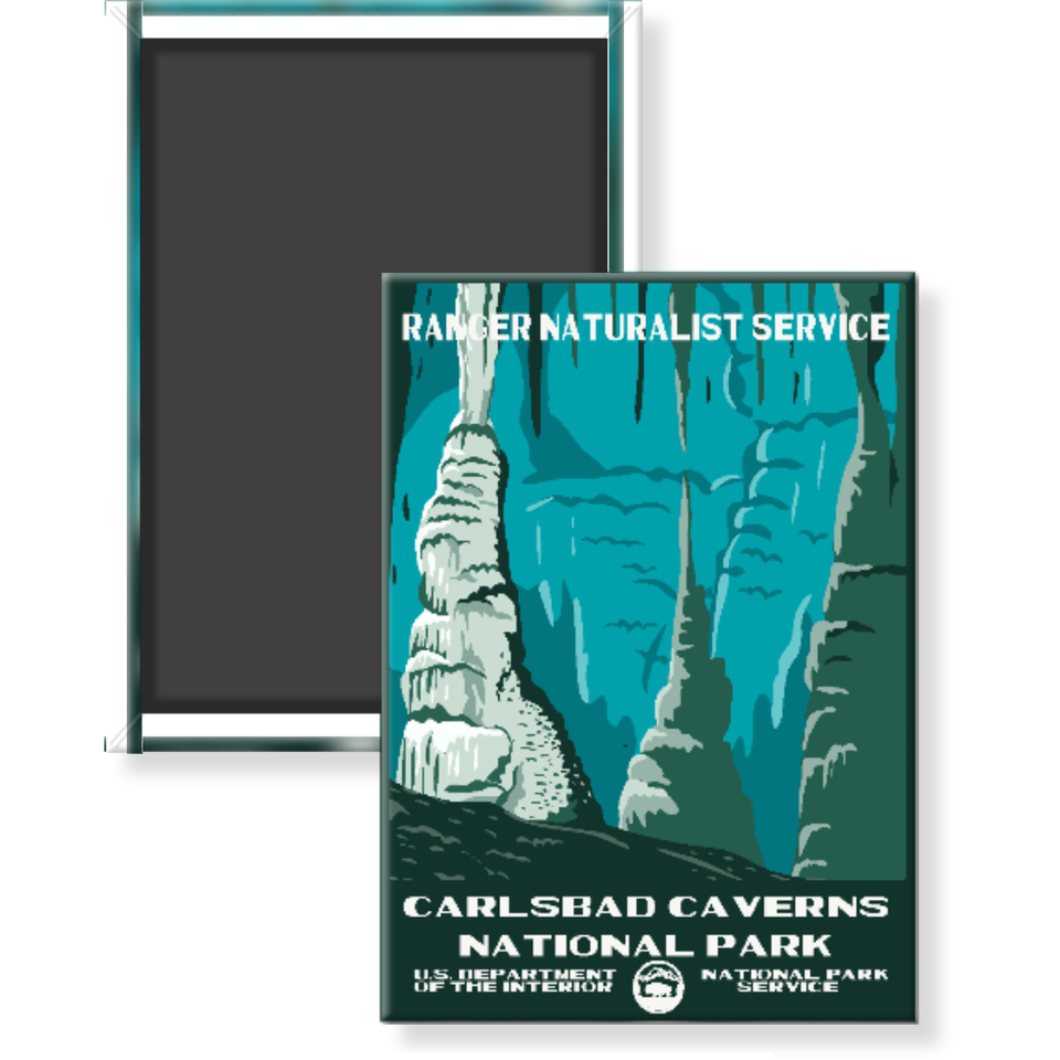 Carlsbad Caverns National Park Magnet – WPA Style