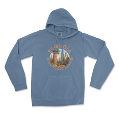 Sequoia National Park Garment-Dyed Hoodie – Giant Sequoia Forest Circle