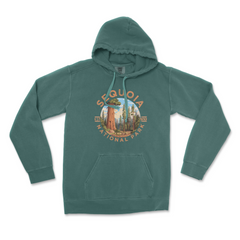 Sequoia National Park Garment-Dyed Hoodie – Giant Sequoia Forest Circle