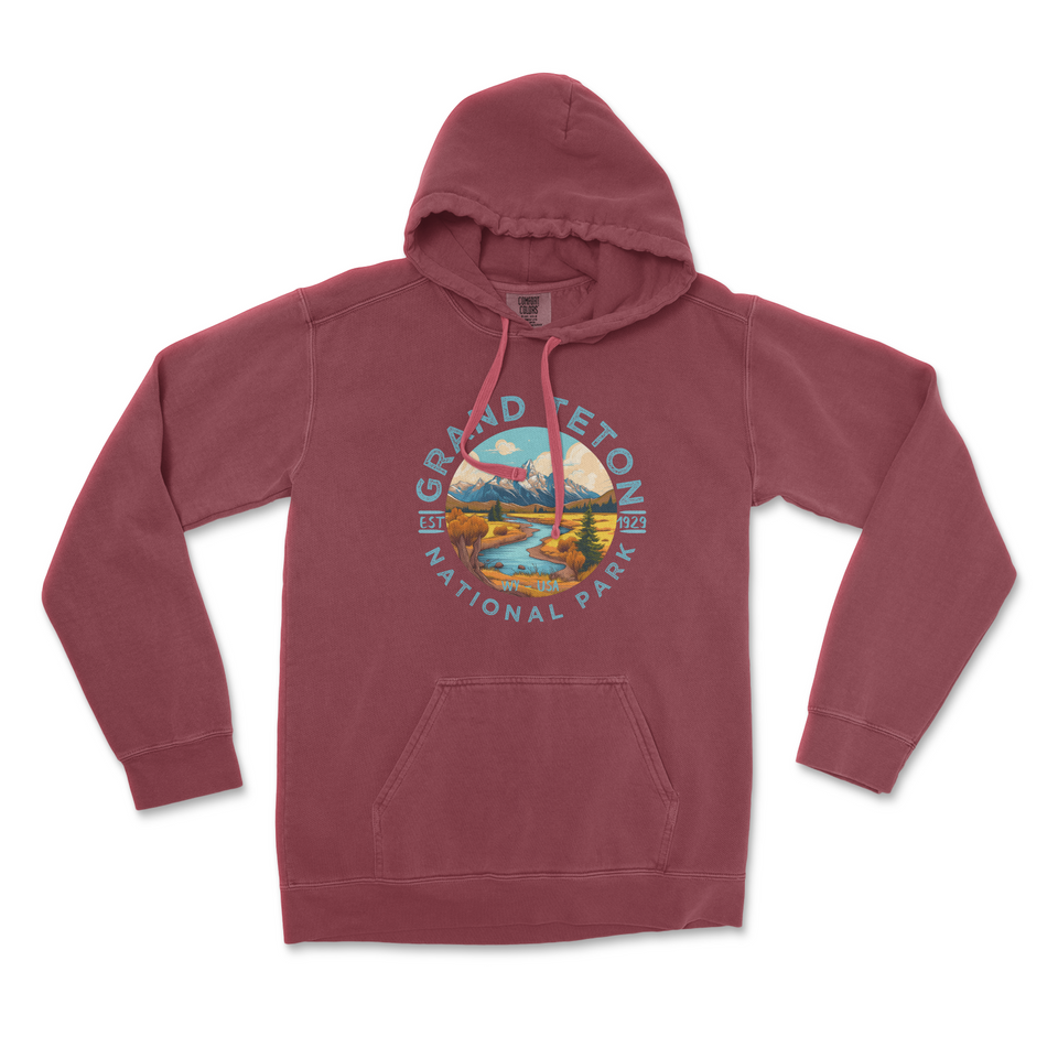Grand Teton National Park Comfort Colors Hoodie