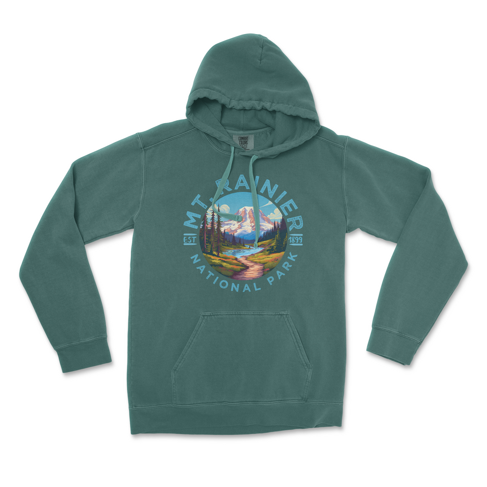Mount Rainier National Park Comfort Colors Hoodie