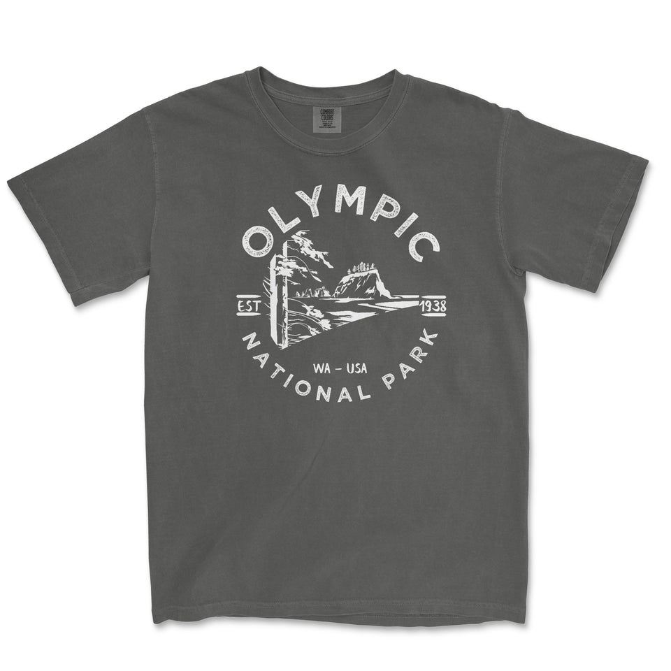 Olympic National Park Comfort Colors T-Shirt – Coastline Emblem