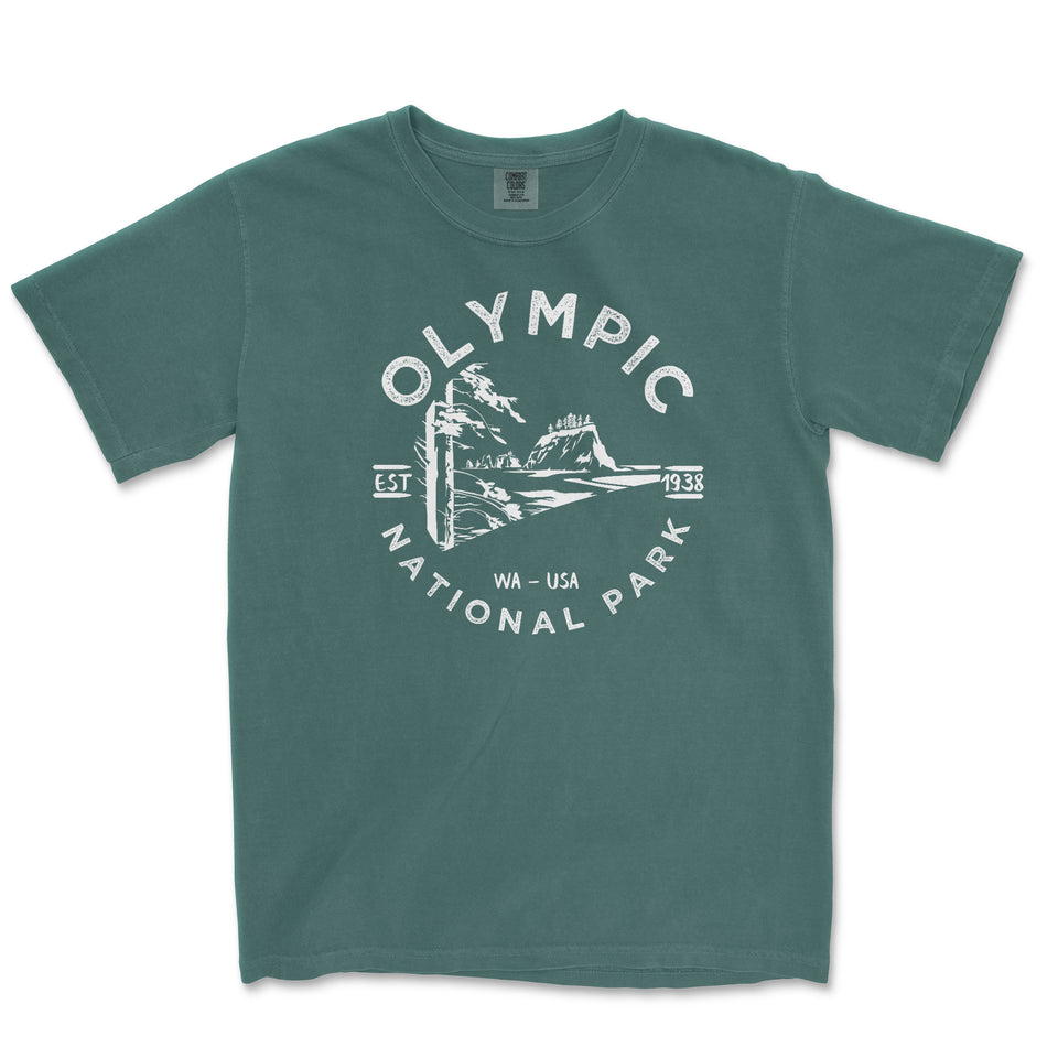 Olympic National Park Comfort Colors T-Shirt – Coastline Emblem