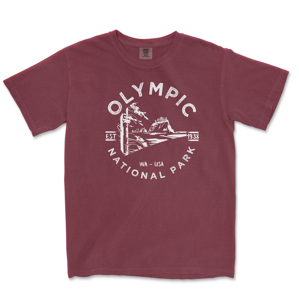 Olympic National Park Comfort Colors T-Shirt – Coastline Emblem